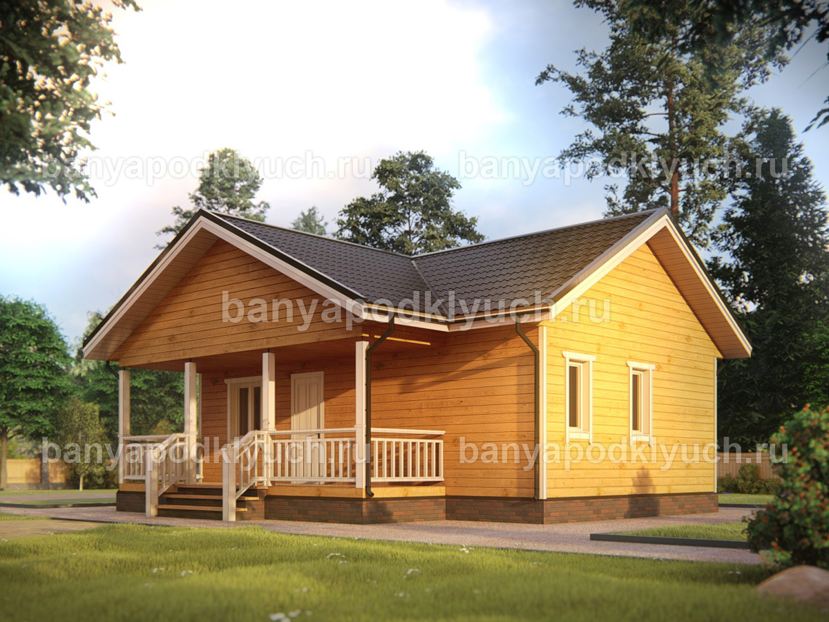 Баня из бруса 9x8 м Баня из бруса 9x8 м